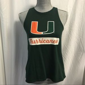 Miami Hurricanes College Tank Top Size Small